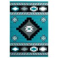United Weavers Of America United Weavers of America 2050 10469 35C 2 ft. 7 in. x 4 ft. 2 in. Bristol Caliente Turquoise Rectangle Rug 2050 10469 35C
